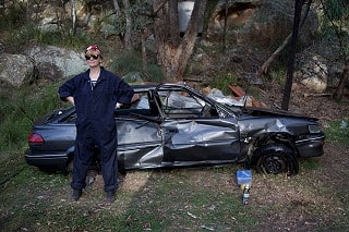 2. Abandoned Car and car polish