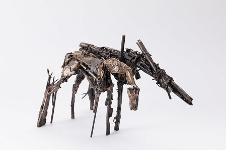 Ghost horse shadow, bronze and steel, 20x30.5x16.5cm, image: Silversalt Photography 