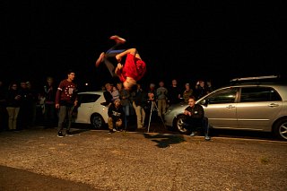 Opening Night Parkour.  photo Gus Armstrong