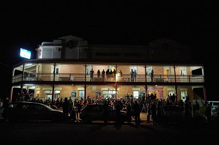 Opening Night Crowd.  photo Gus Armstrong 