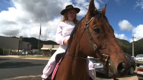 Lady Bushranger rocks into town