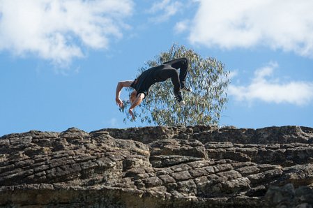 1. PYT | Fairfield Pagoda Parkour, 2017. Photo: Alex Wisser. 